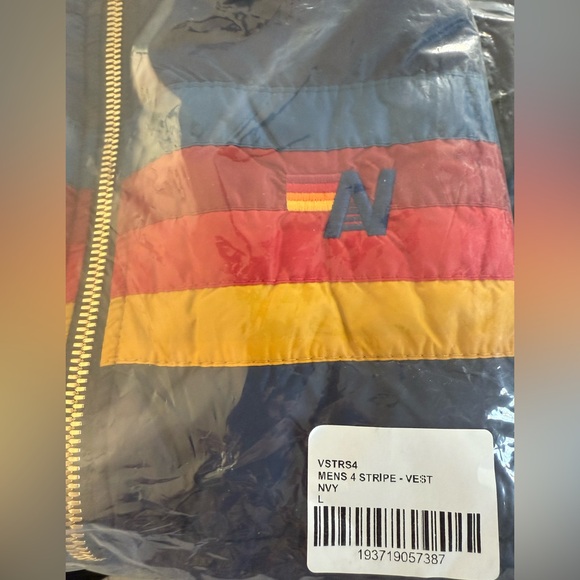 NWT Aviator Nation Men’s (Unisex) 4 Stripe Vest Sherpa Size Large - Picture 9 of 9